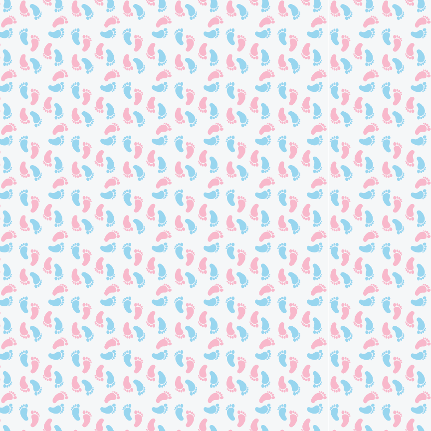 Baby Feet Pattern Acrylic Sheet - CMB Pattern Acrylic